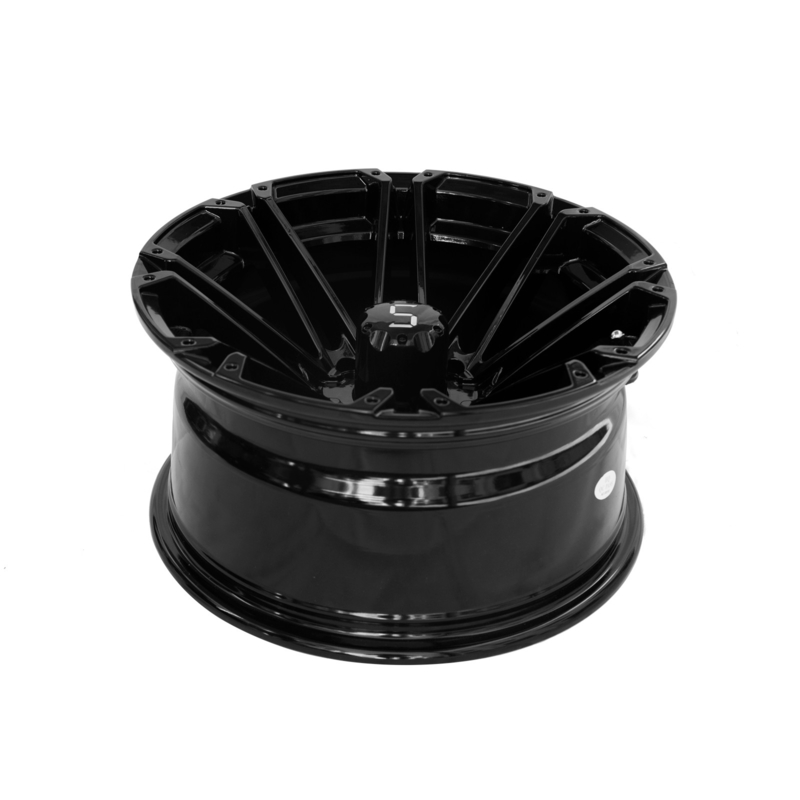 12x7 골프 카트 림은 검은 알루미늄 합금 림 4x4 볼트 패턴 101.6 PCD에 광택을 냅니다