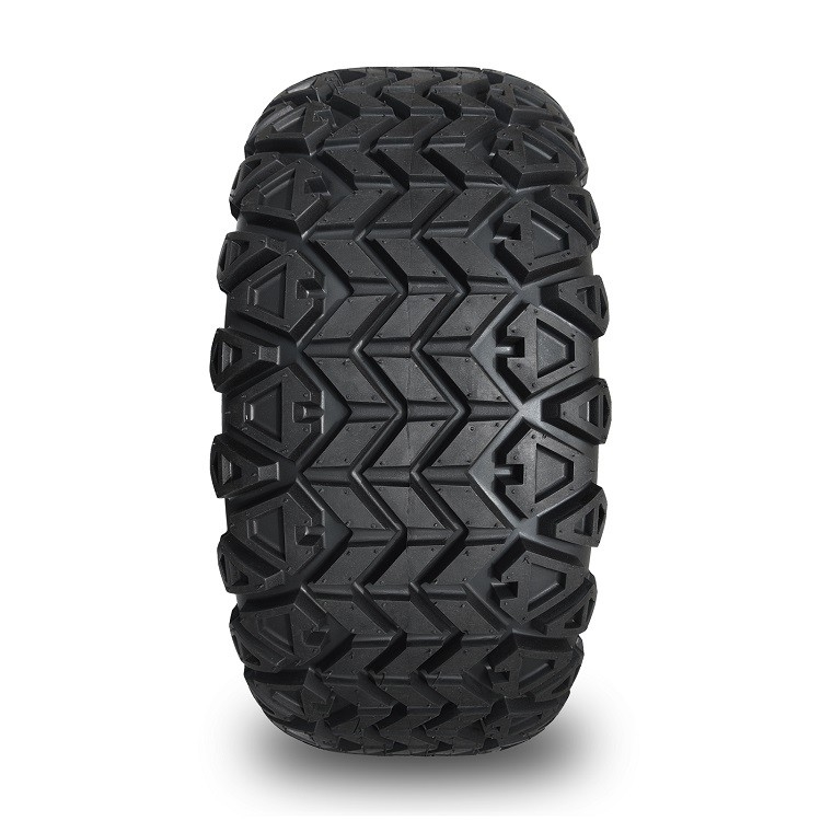 골프 카트 14는 / 백인 림과 22x10-14 All Terrain 타이어를 검게합니다, 휠 너트와 센터 캡이 포함했습니다