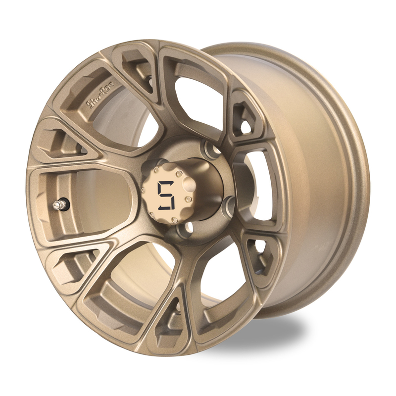 12 인치 골프 카트는 브론즈 ET -25mm 4x4 볼트 패턴 101.6 PCD를 움직입니다