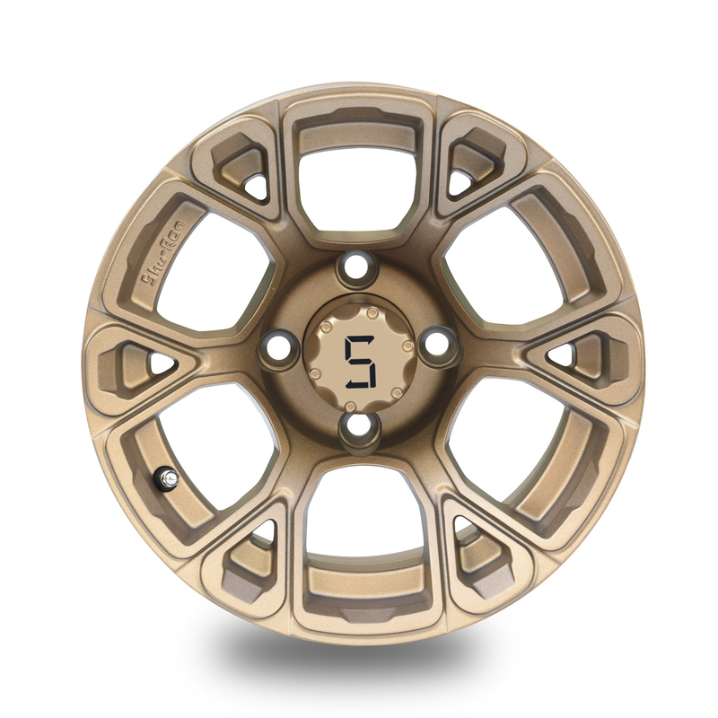 12 인치 골프 카트는 브론즈 ET -25mm 4x4 볼트 패턴 101.6 PCD를 움직입니다